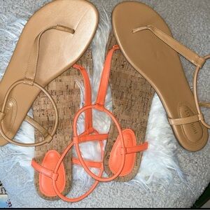 2 Pair Nine West Sandals